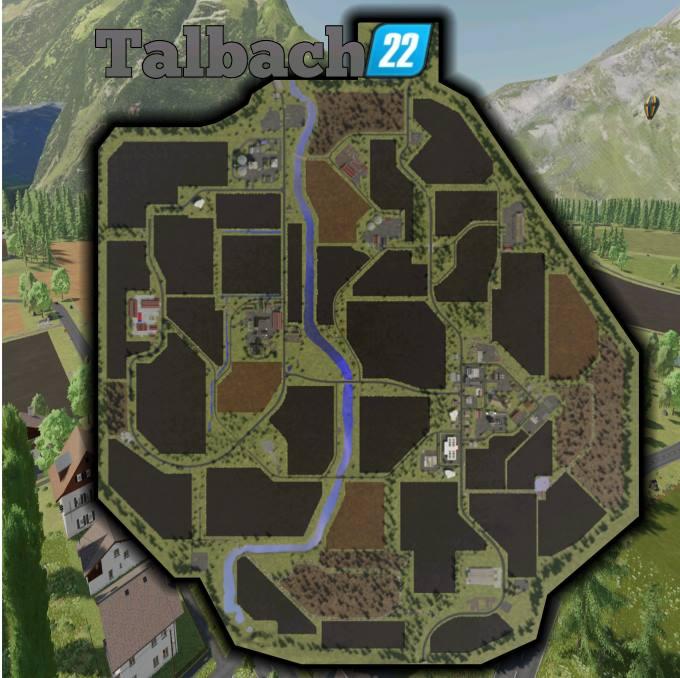 Карта TALBACH 2K22 V1.0.3.0 для Farming Simulator 22