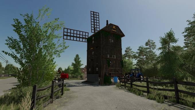 Мельница Old Grain Mill v1.0 для Farming Simulator 22