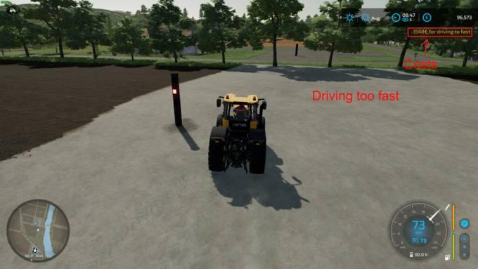 Камера контроля скорости Speed Camera v1.0 для Farming Simulator 22