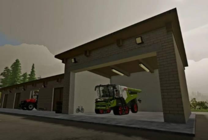 Гараж BRICK GARAGE V1.0.0.0 для Farming Simulator 22