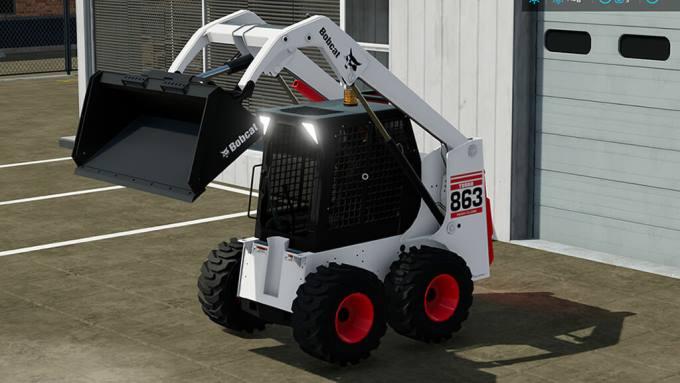 Погрузчик Bobcat 863 Turbo With Bobcat Shovel v1.0 для Farming Simulator 22