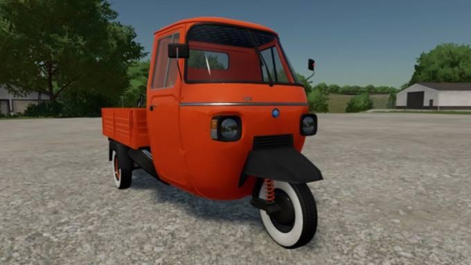 Мотороллер Piaggio Ape P601 v1.0 для Farming Simulator 22