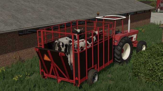 Прицеп для скота Cattle Trailer v1.0 для Farming Simulator 22