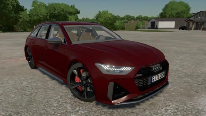 Автомобиль Audi RS6 v2.0.0.0 для Farming Simulator 22