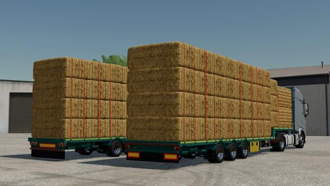 Полуприцеп Lizard Flatbed Semitrailer v1.0 для Farming Simulator 22