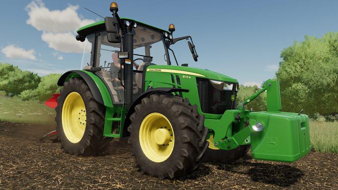 Трактор FarmCon22 - John Deere 5M Series v1.0.0.1 для Farming Simulator 22