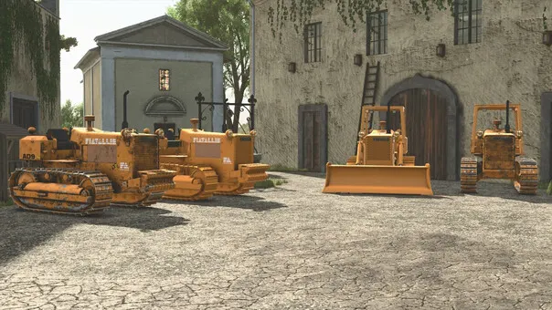 Трактор Fiat-Allis Ad9 с бульдозерным отвалом v1.0.0.0